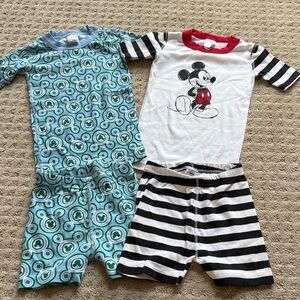 Hanna Andersson Kids Pajama Set - Blue, Red, Black, and Green